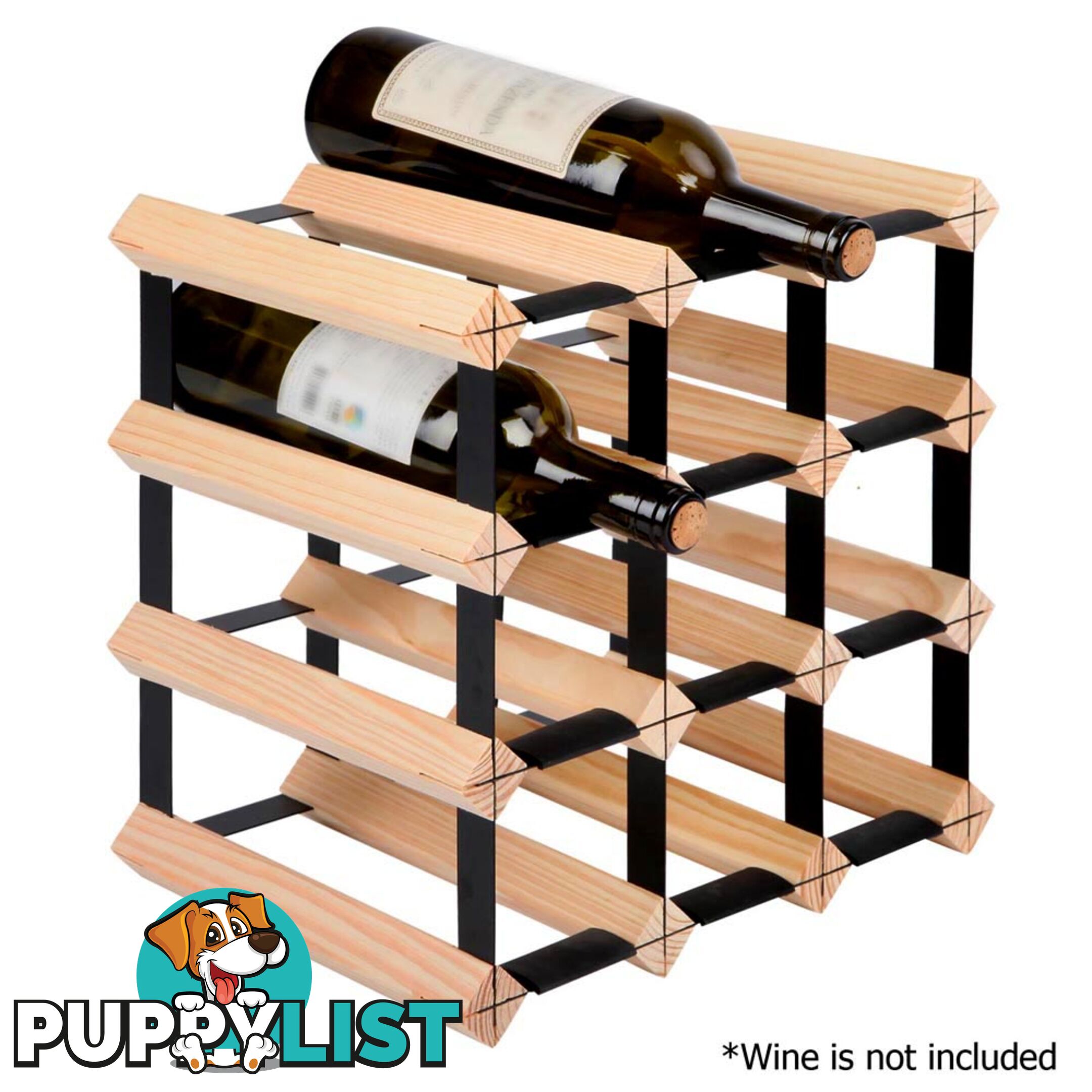 Timber Wine Rack 12 Bottles