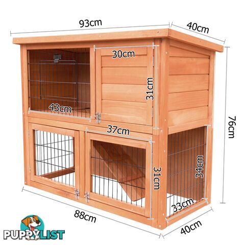 Double Storey Rabbit Hutch