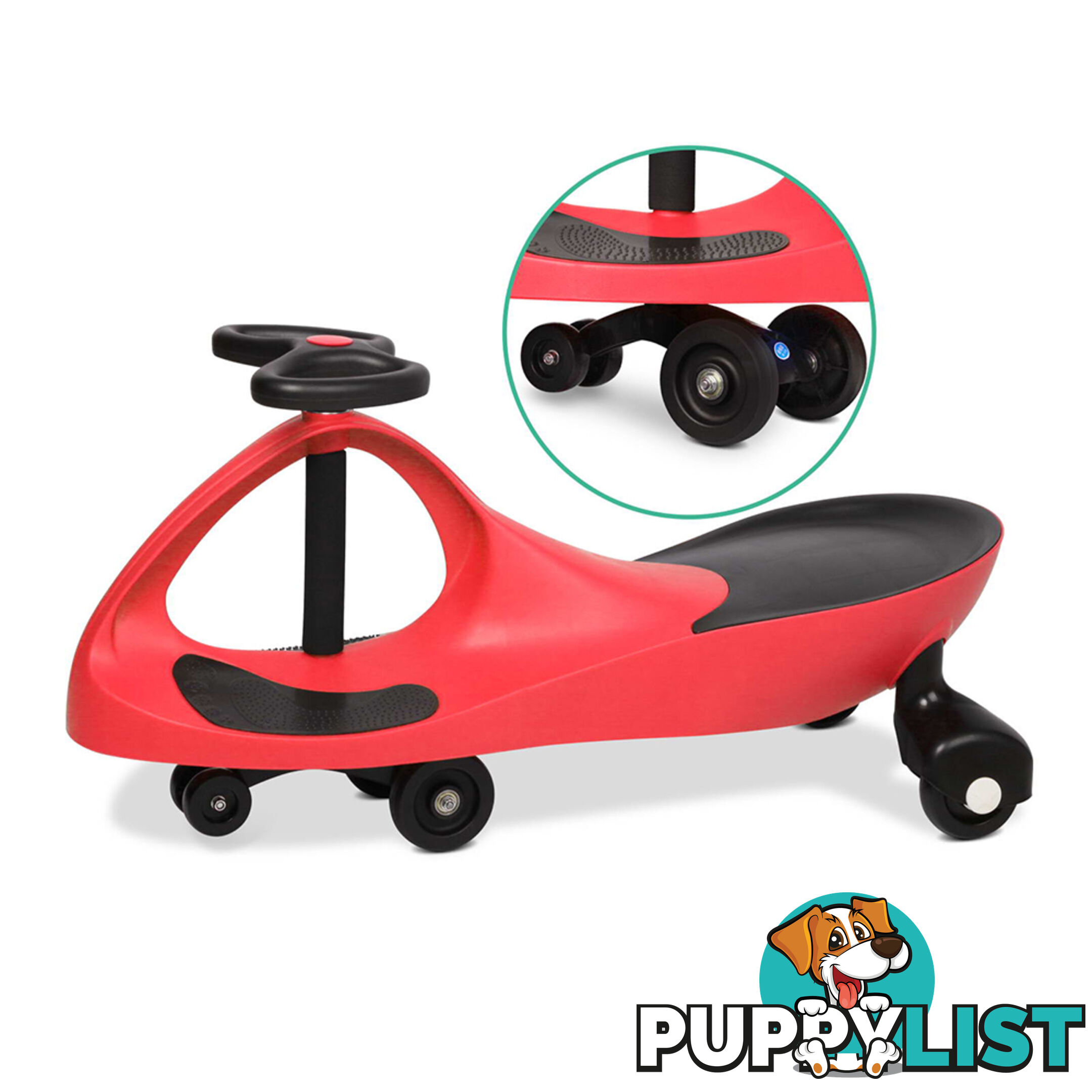 Pedal Free Swing Car - Red