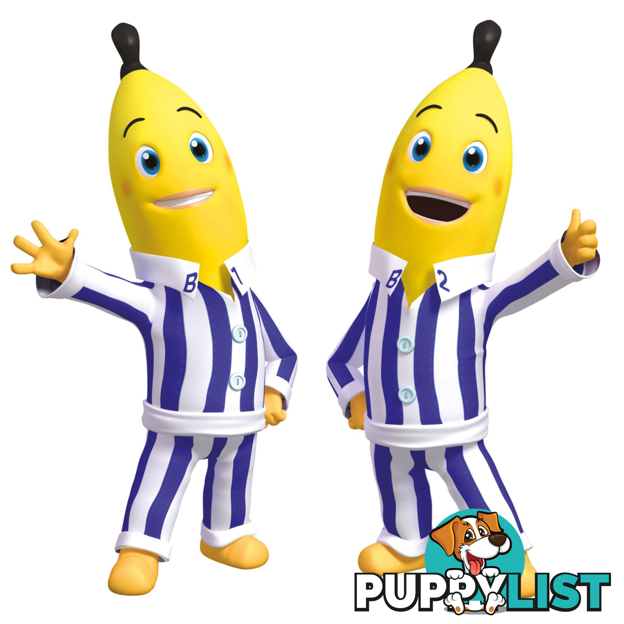 10 X Bananas in Pyjamas Wall Stickers - Totally Movable