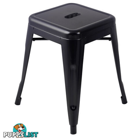 Set of 4 Replica Tolix Kitchen Bar Stool 46cm Black