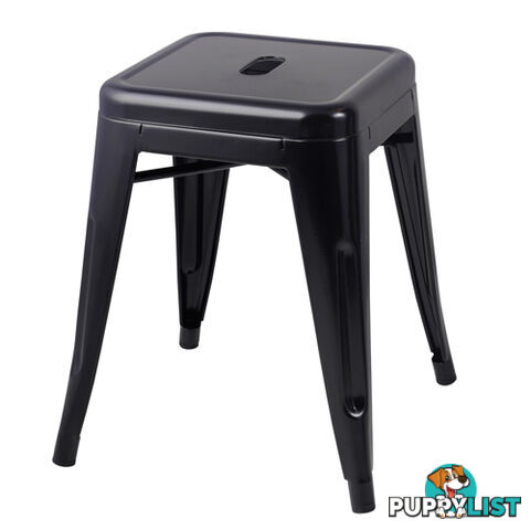 Set of 4 Replica Tolix Kitchen Bar Stool 46cm Black