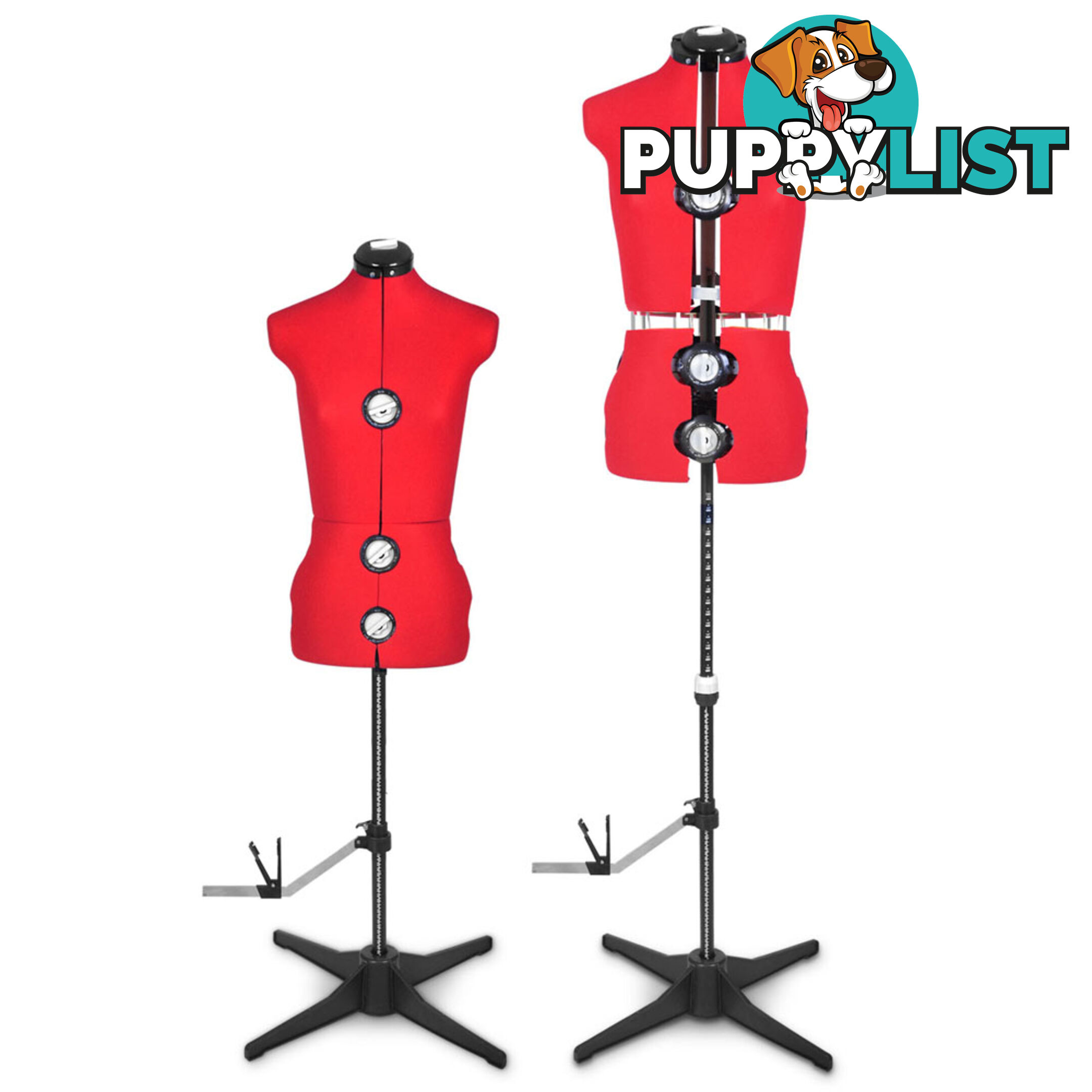 Adjustable Dressmaking Mannequin SZ8-14 - Red