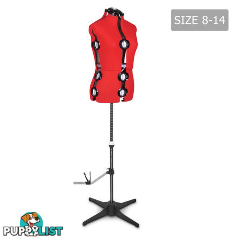 Adjustable Dressmaking Mannequin SZ8-14 - Red