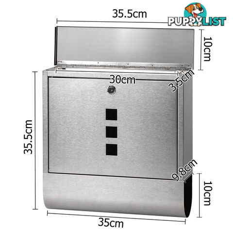 Stainless Steel Wall Mount Mail Letter Box