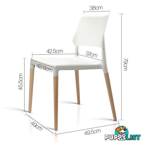 Set of 4 Belloch Replica Dining Chair - White