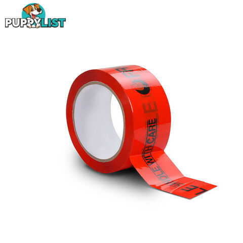 108 Rolls Red Fragile Tape 48mm x 75m