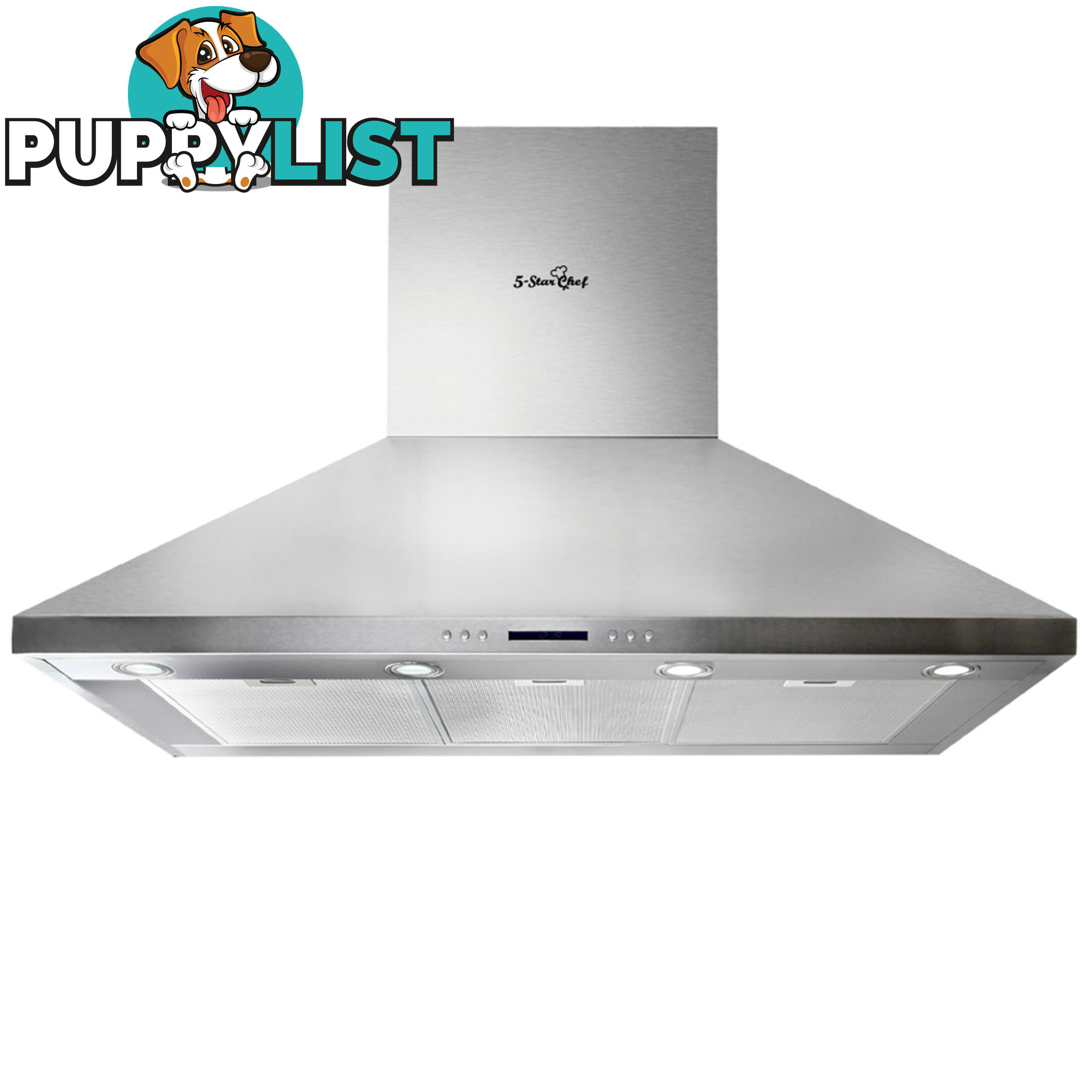 5 Star Chef 3 Fan Speed Rangehood 120cm