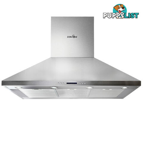 5 Star Chef 3 Fan Speed Rangehood 120cm