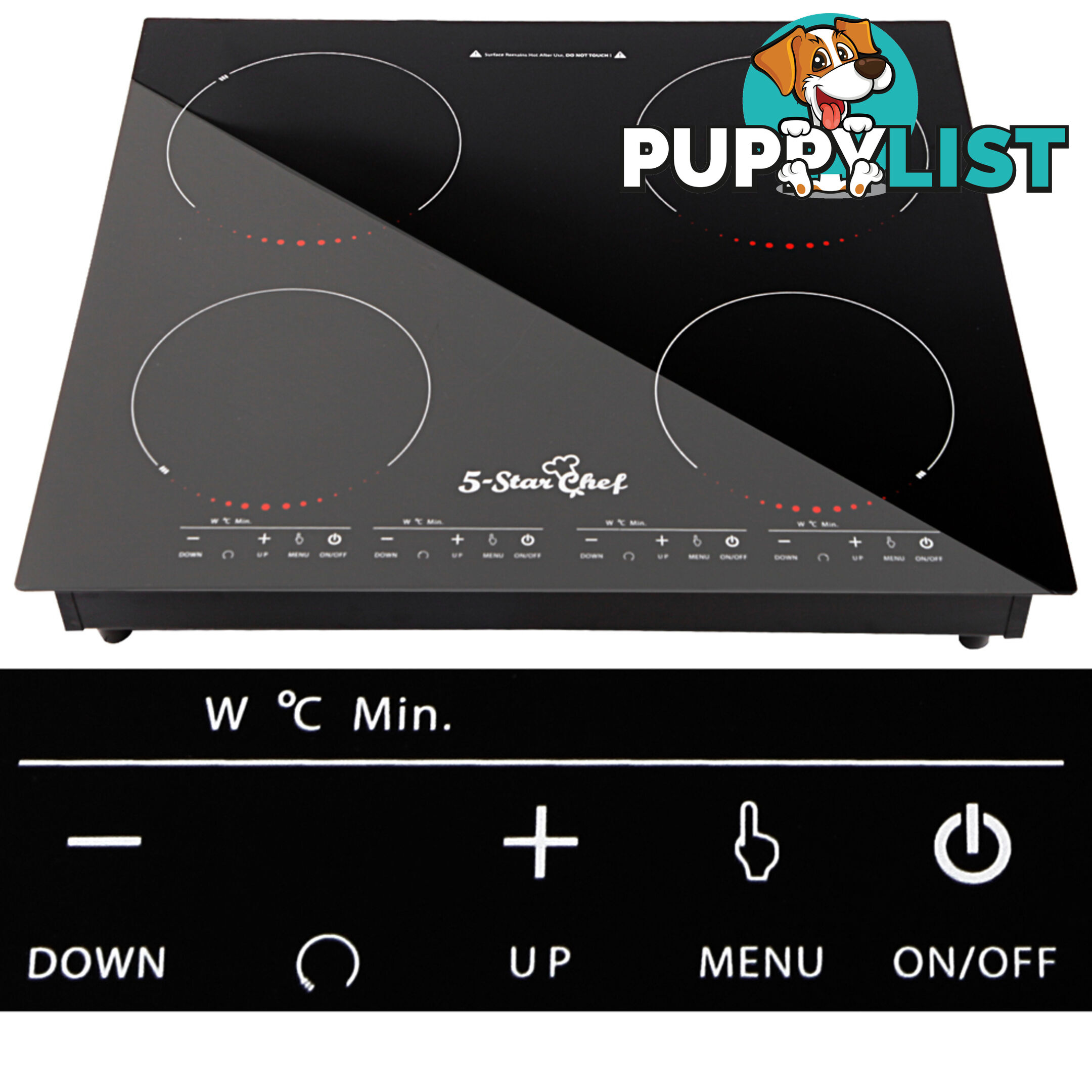 5 Star Chef Electric Induction Cooktop Ceramic