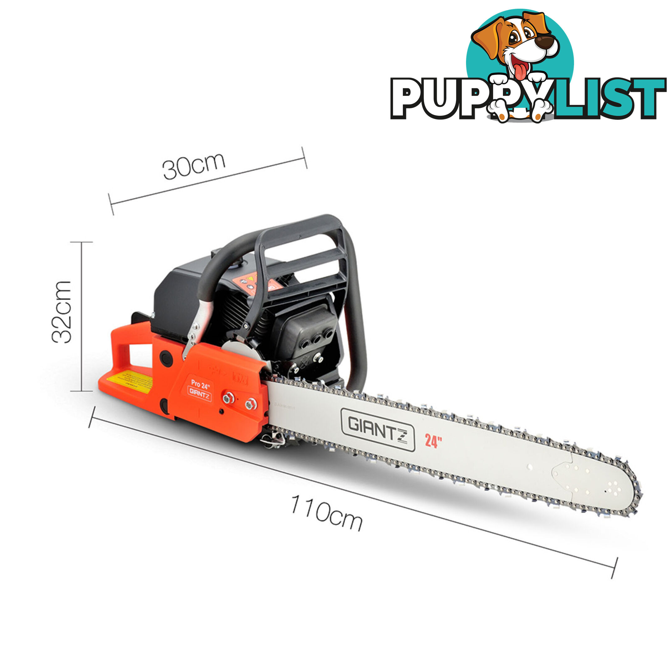 92CC Power Chainsaw 24" Bar