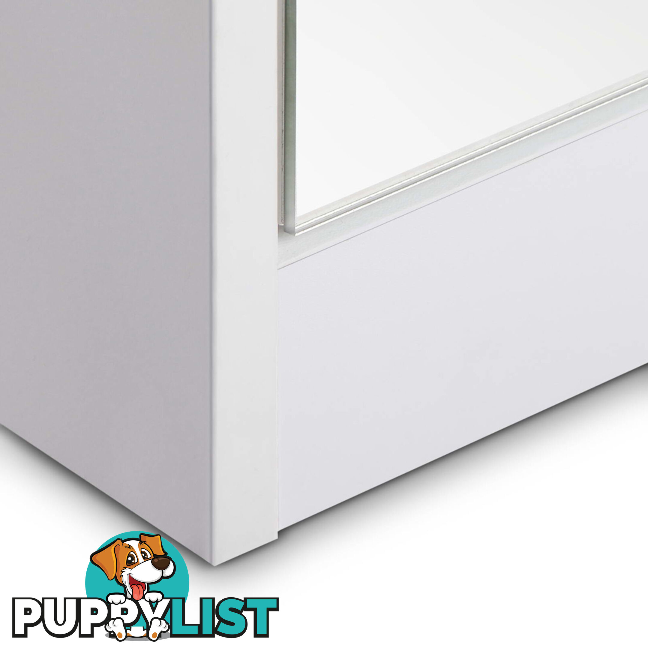 Mirrored Shoe Cabinet Storage 5 Drawers Shelf White