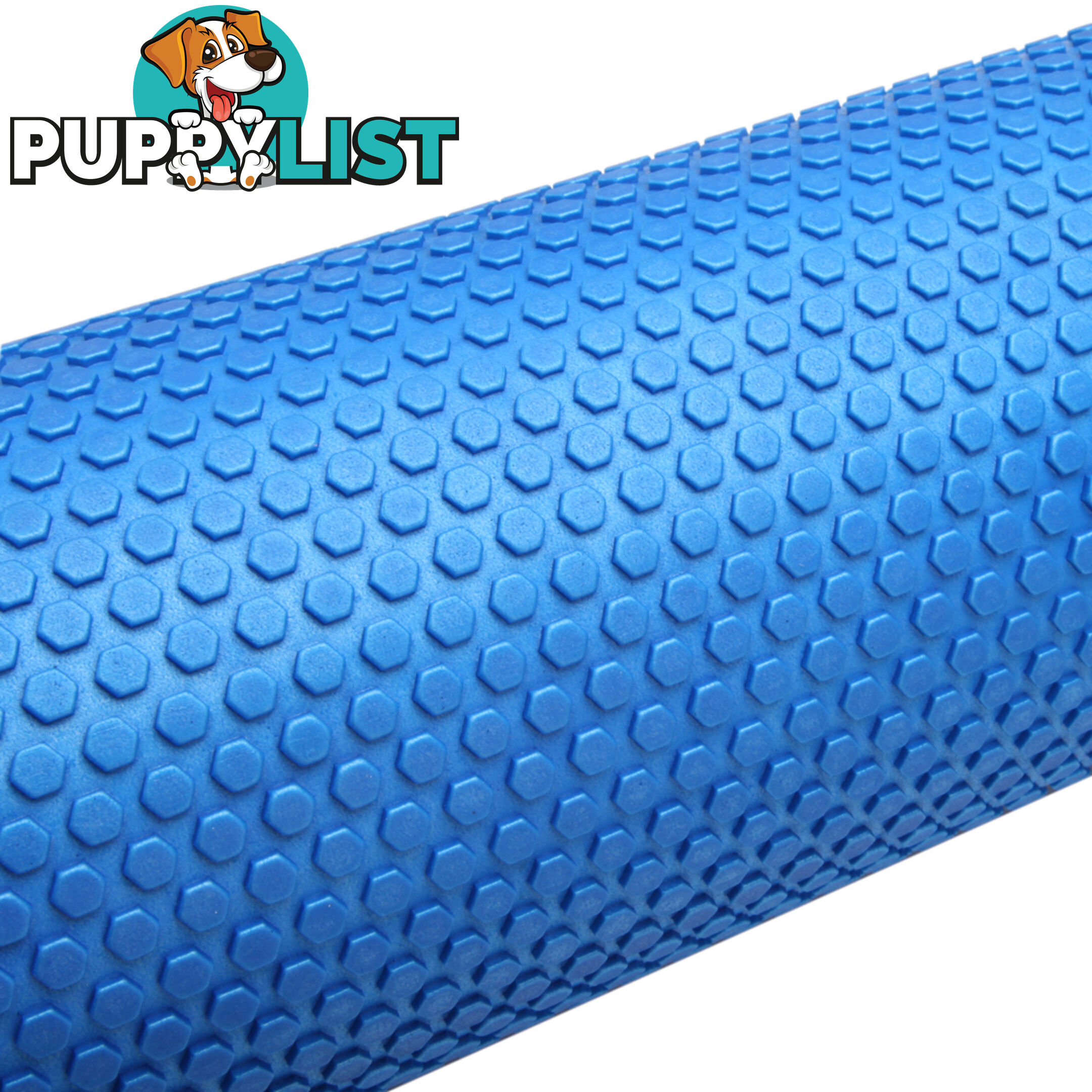 Yoga Gym Pilates EVA Stick Foam Roller Blue 90 x 15cm