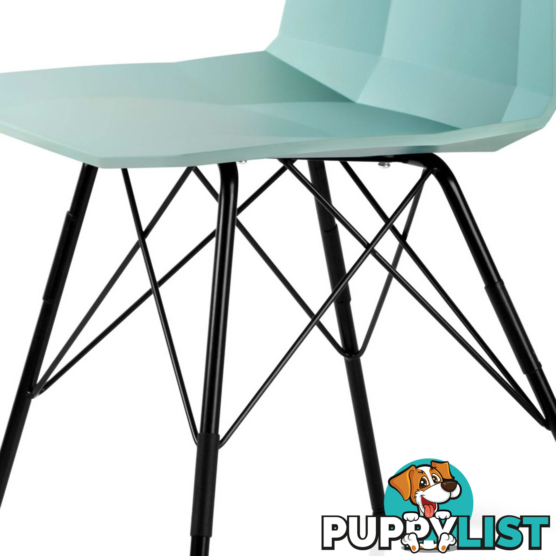 Set of 2 Eames Replica Contour Dining Chair