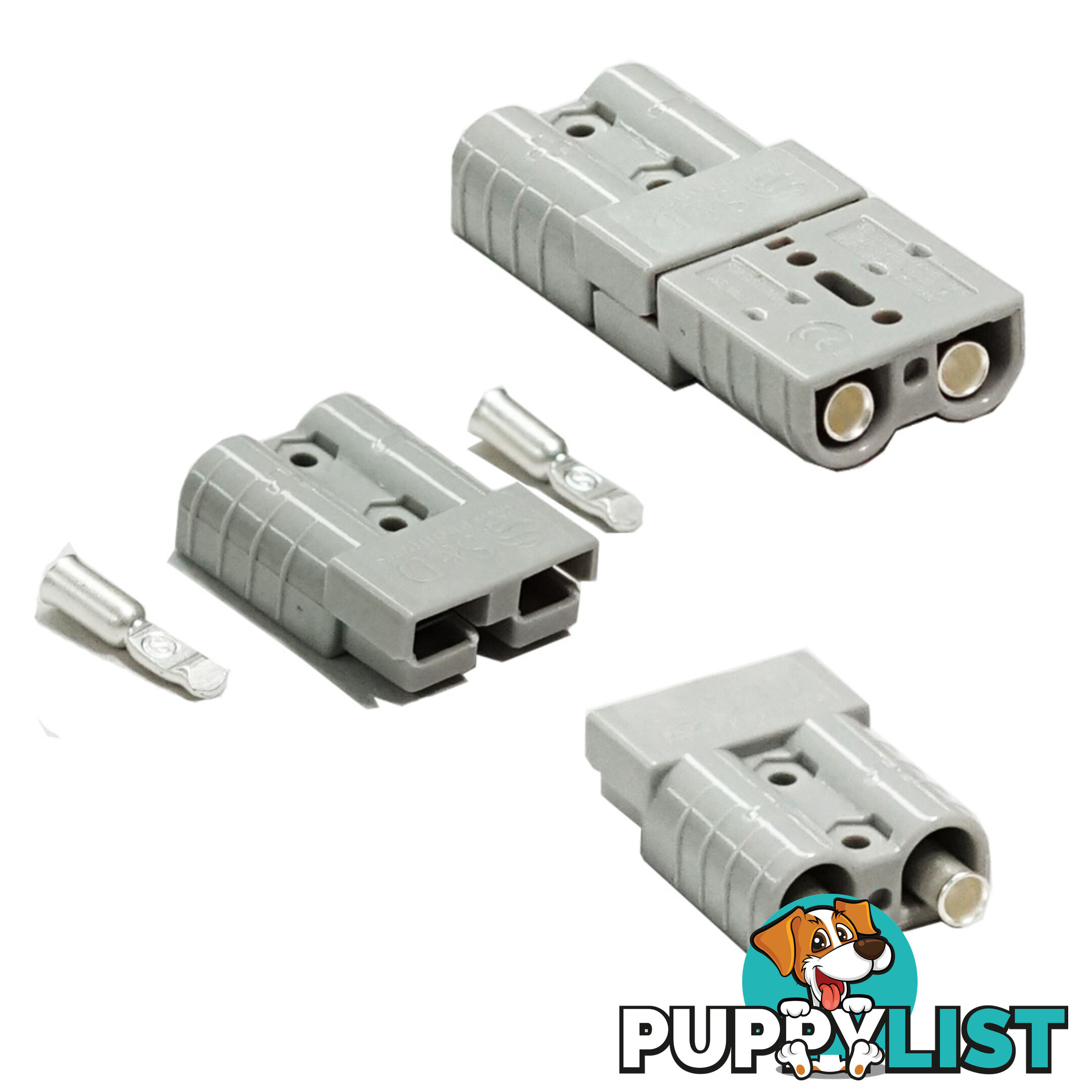 5X Premium Anderson Style Plug 50AMP Exterior Connector DC Power SOLAR CARAVAN