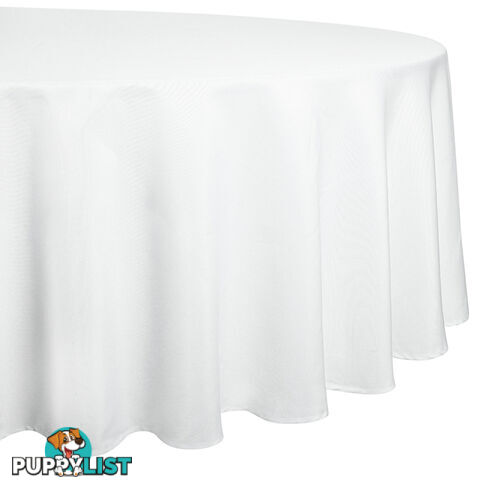 4 Pcs Wedding Table Cloth Round 305cm White