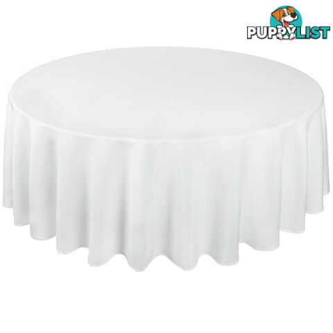 4 Pcs Wedding Table Cloth Round 305cm White