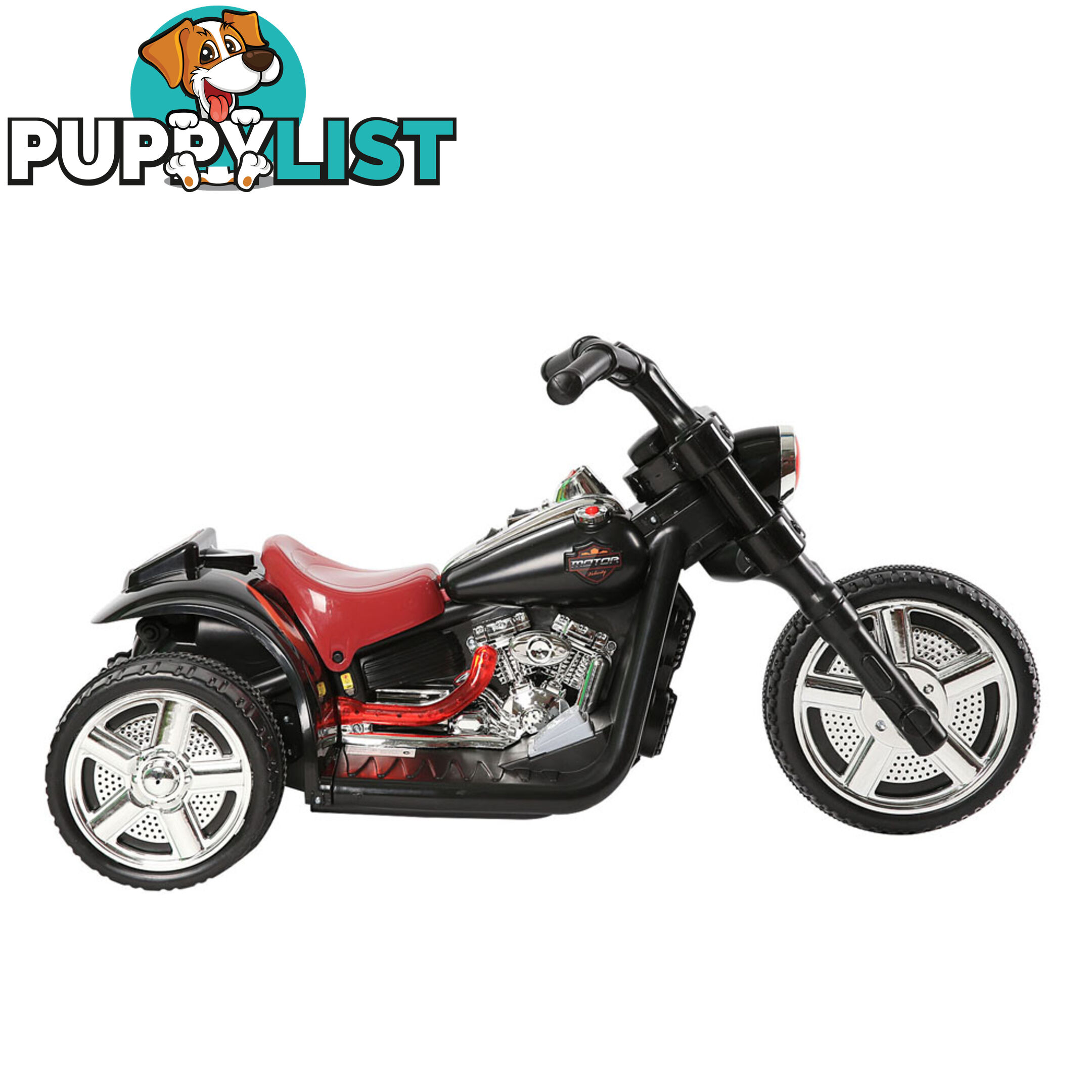 Kids Ride on Motorbike Black