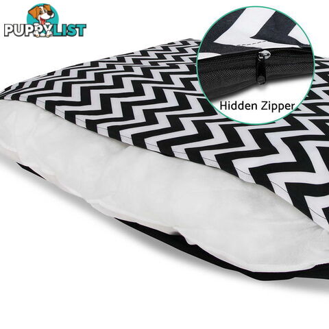 Washable Wavy Stripe Heavy Duty Pet Bed - XLarge