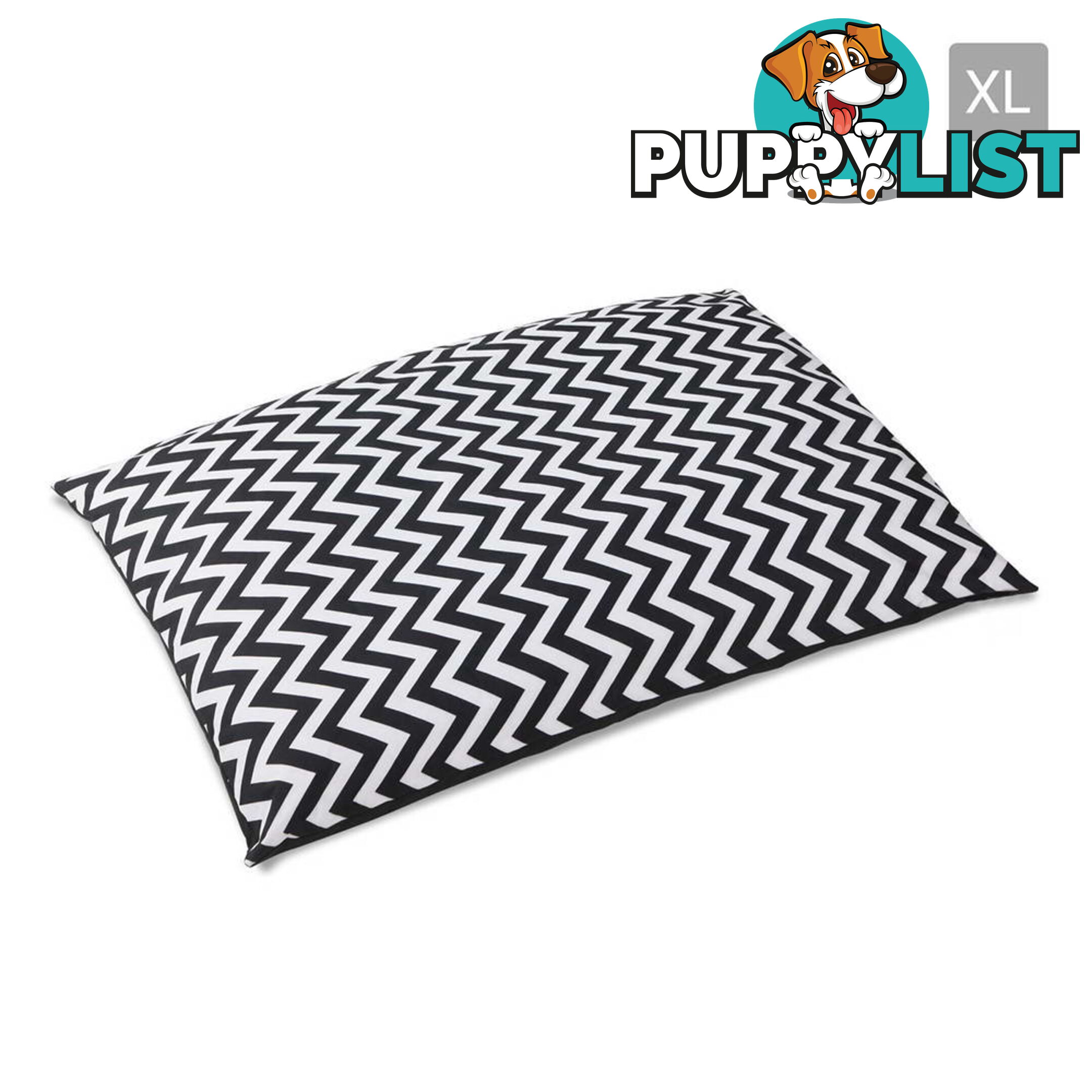 Washable Wavy Stripe Heavy Duty Pet Bed - XLarge