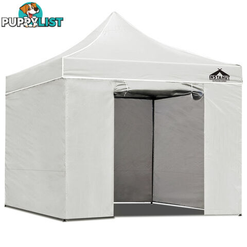 3x3 Pop Up Gazebo Hut with Sandbags White