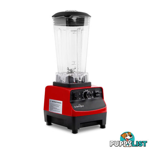 2-in-1 Food Processor & Blender 2L - Red