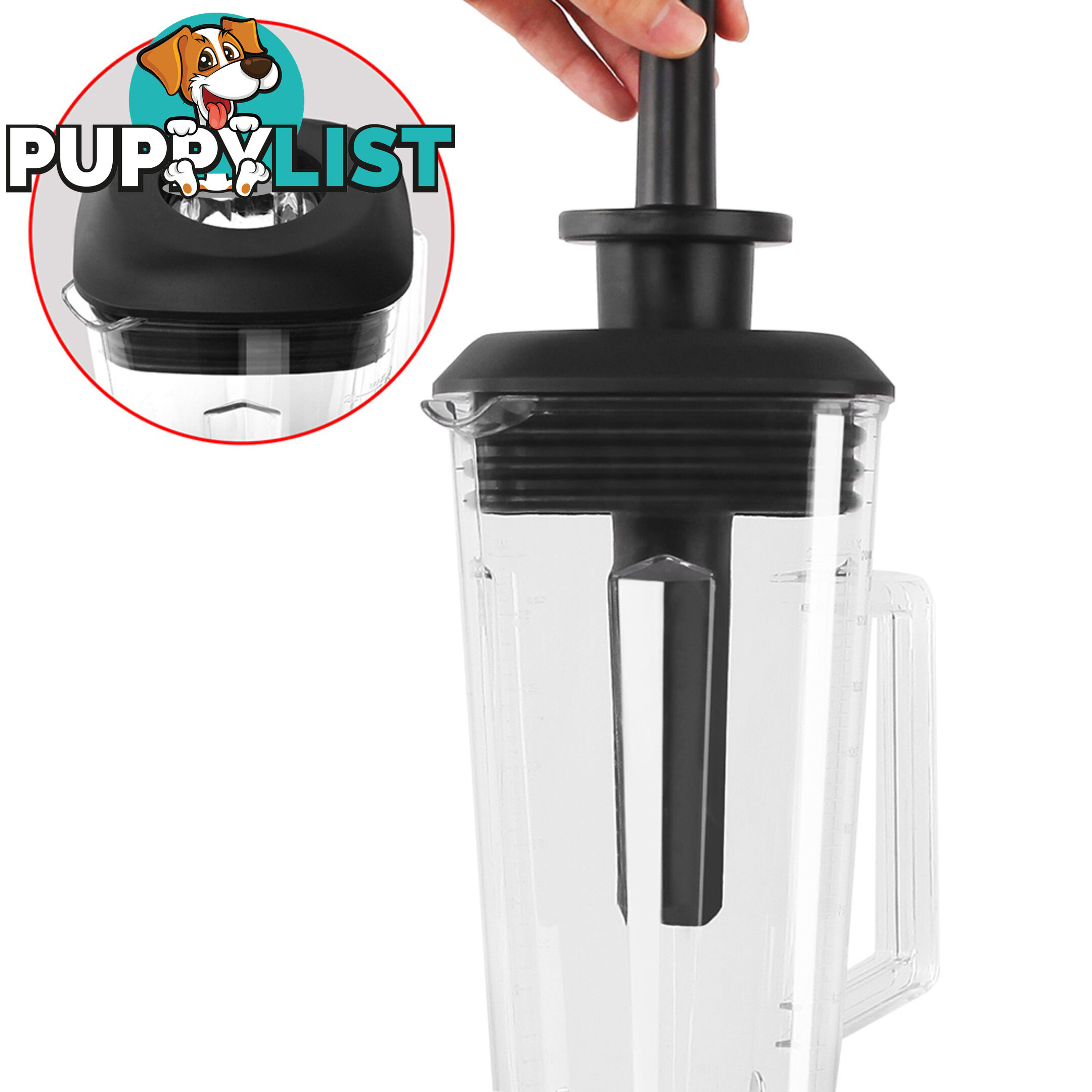 2-in-1 Food Processor & Blender 2L - Red