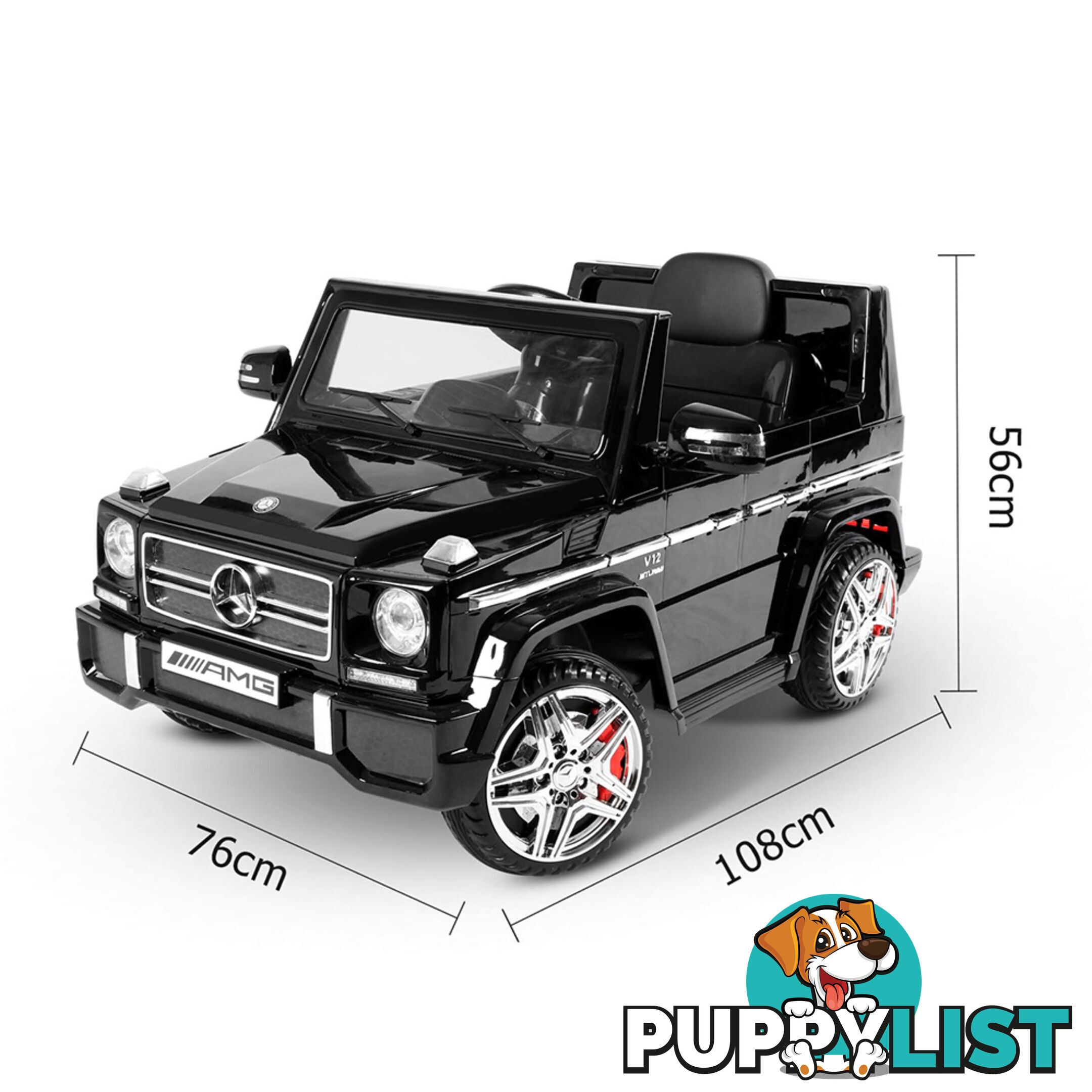 Kids Ride on Car w/ Remote Control Black