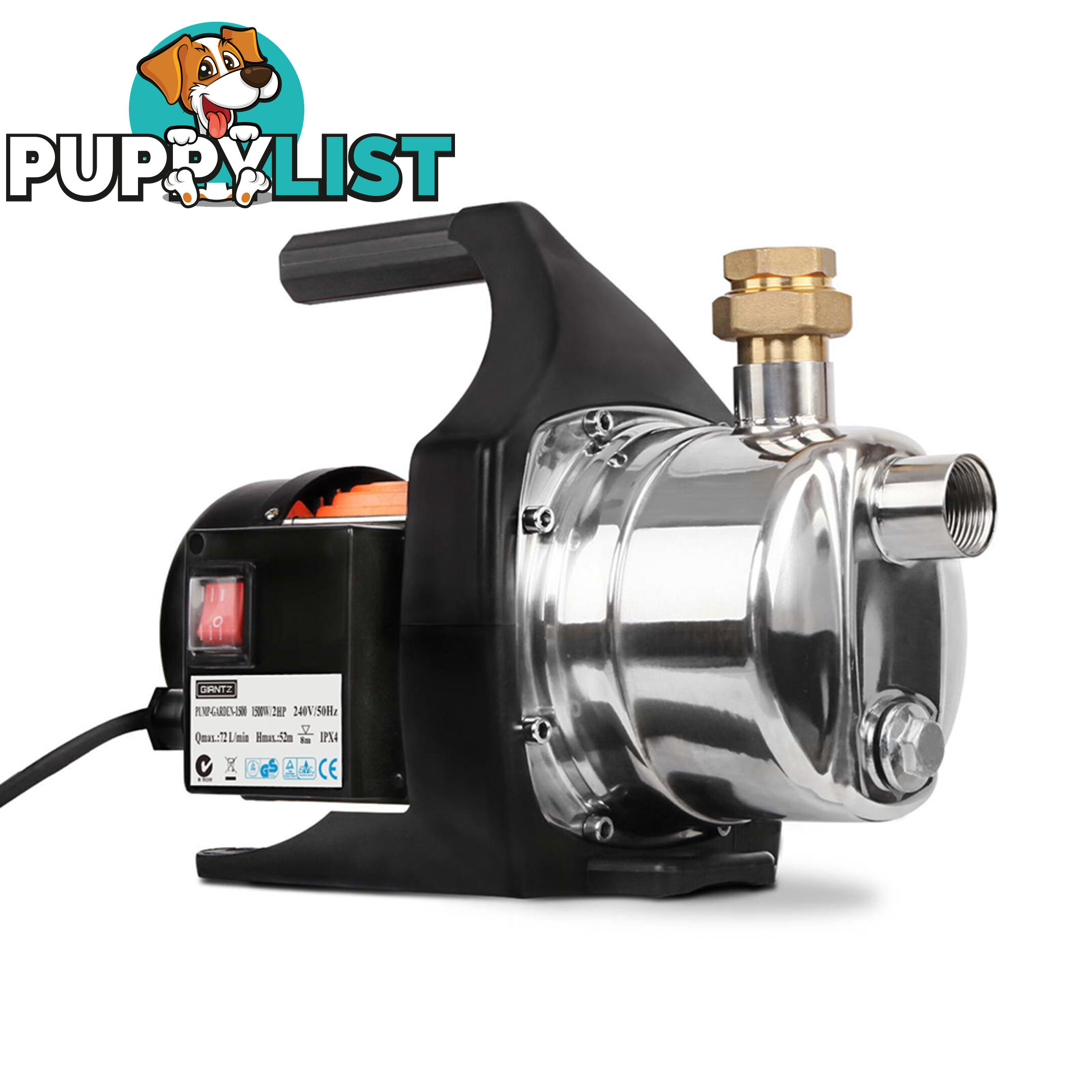 4320L/H Leak Proof Weatherproof Garden Pump