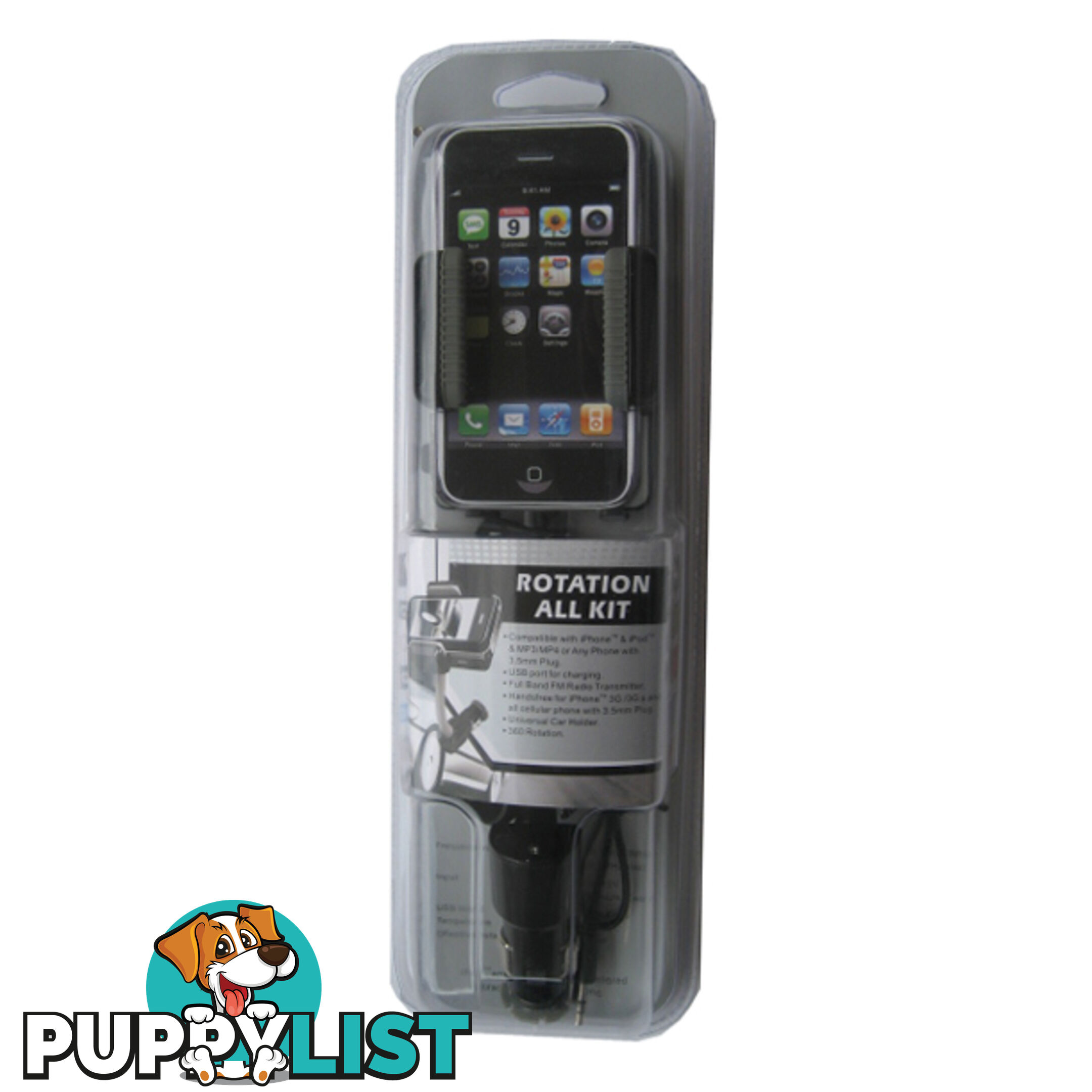 Allkit iPod/iPhone Handsfree Car Kit & FM Transmitter