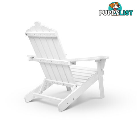 Adirondack Foldable Deck Chair & Side Table Set