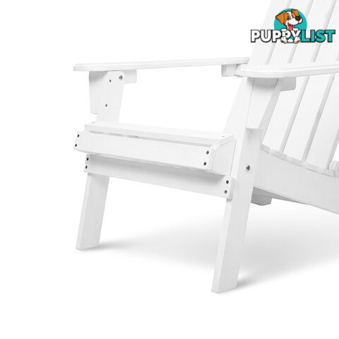 Adirondack Foldable Deck Chair & Side Table Set