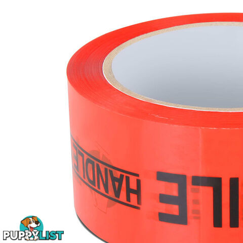 36 Rolls Red Fragile Tape 48mm x 75m