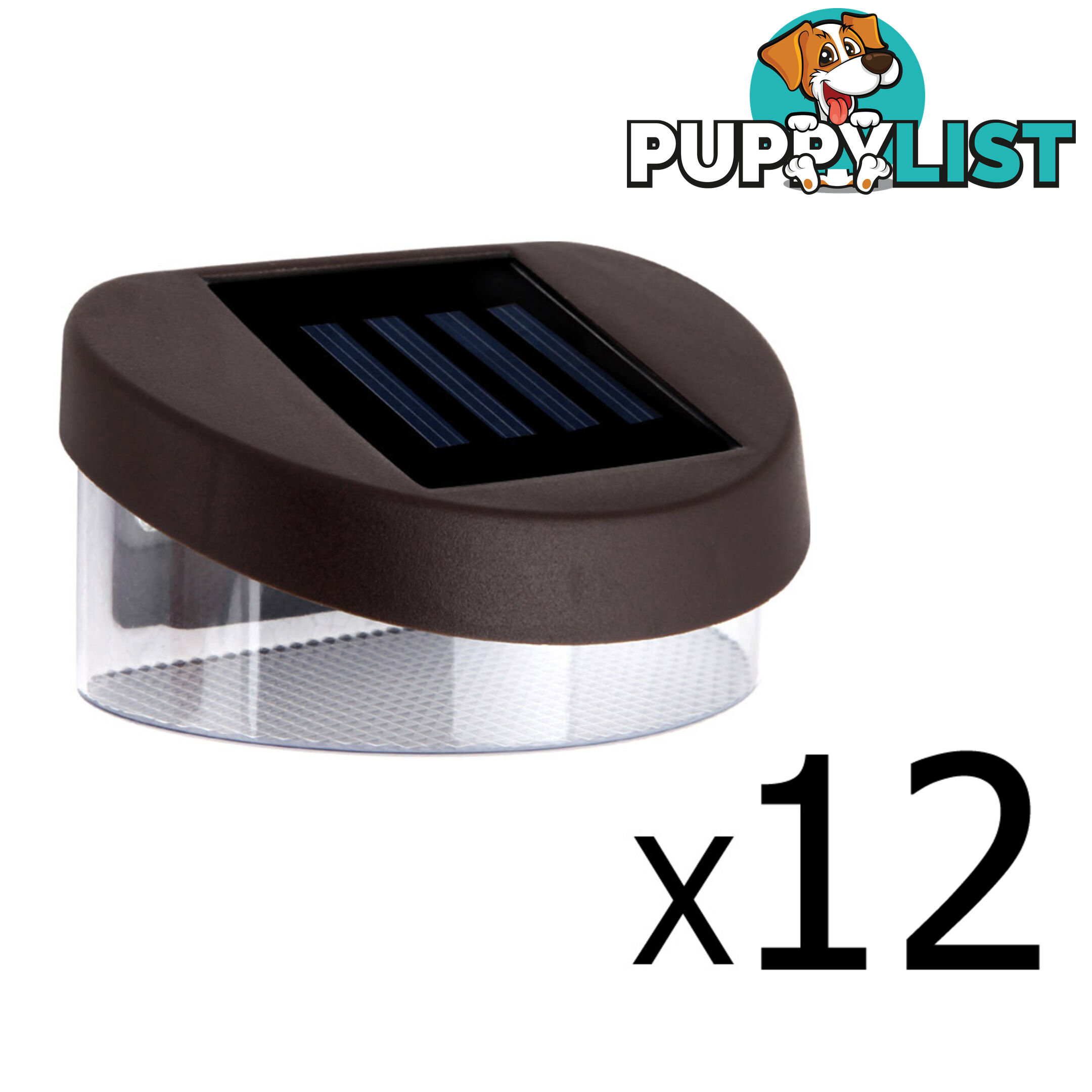 Set of 12 Solar Fence Light