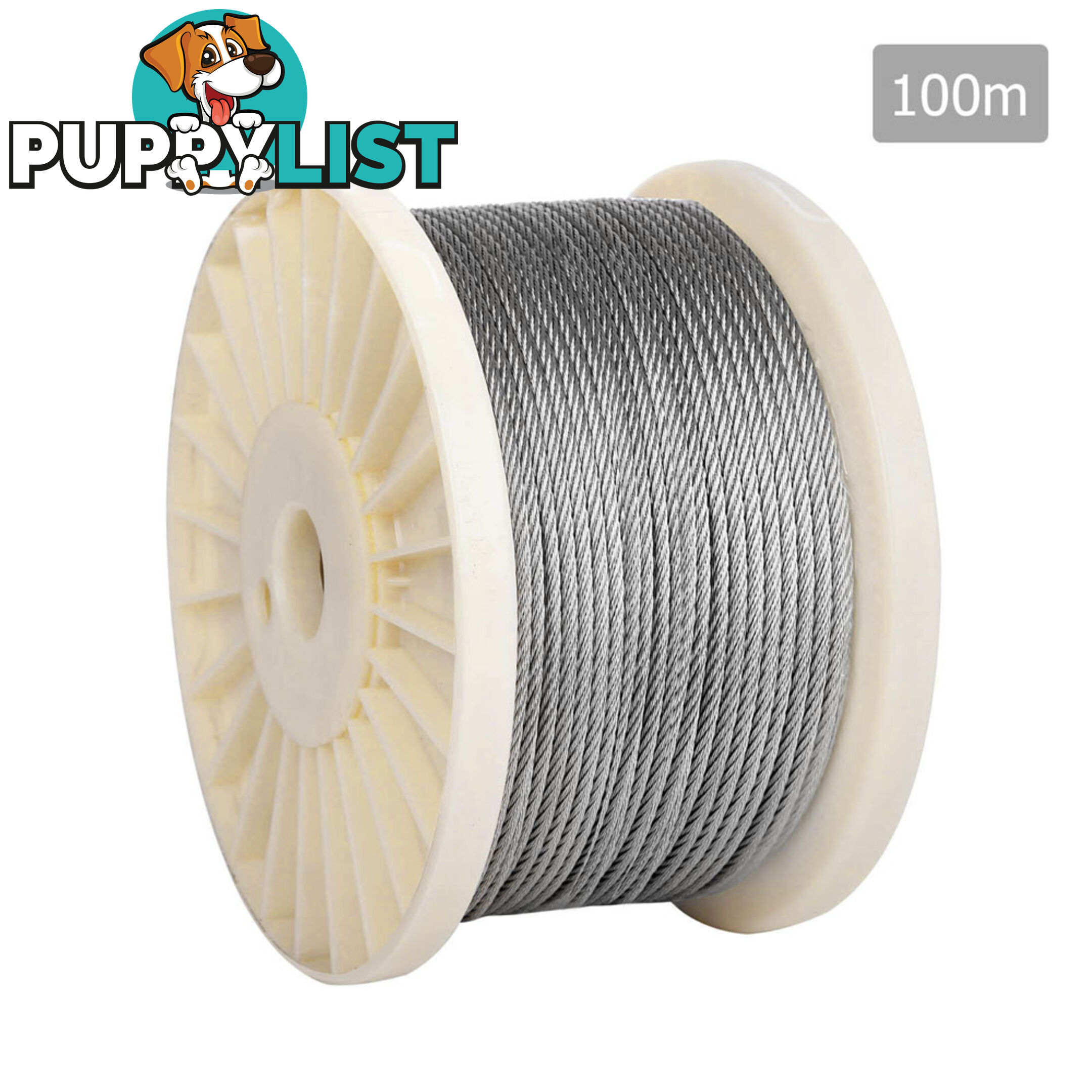 7 x 7 Marine Stainless Steel Wire Rope 100M