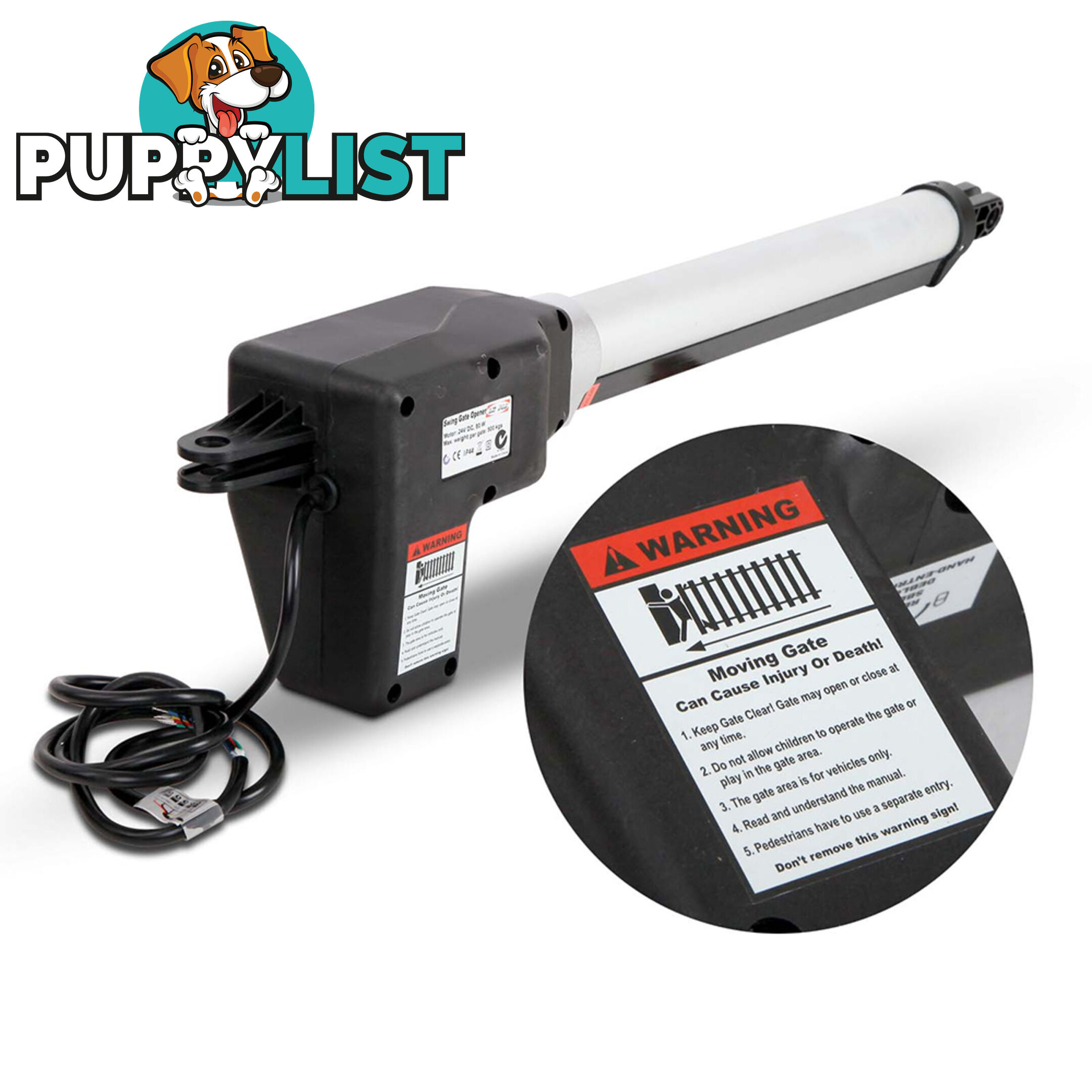 Automatic 2 Arm Swing Gate Opener with 2 Remote Controls