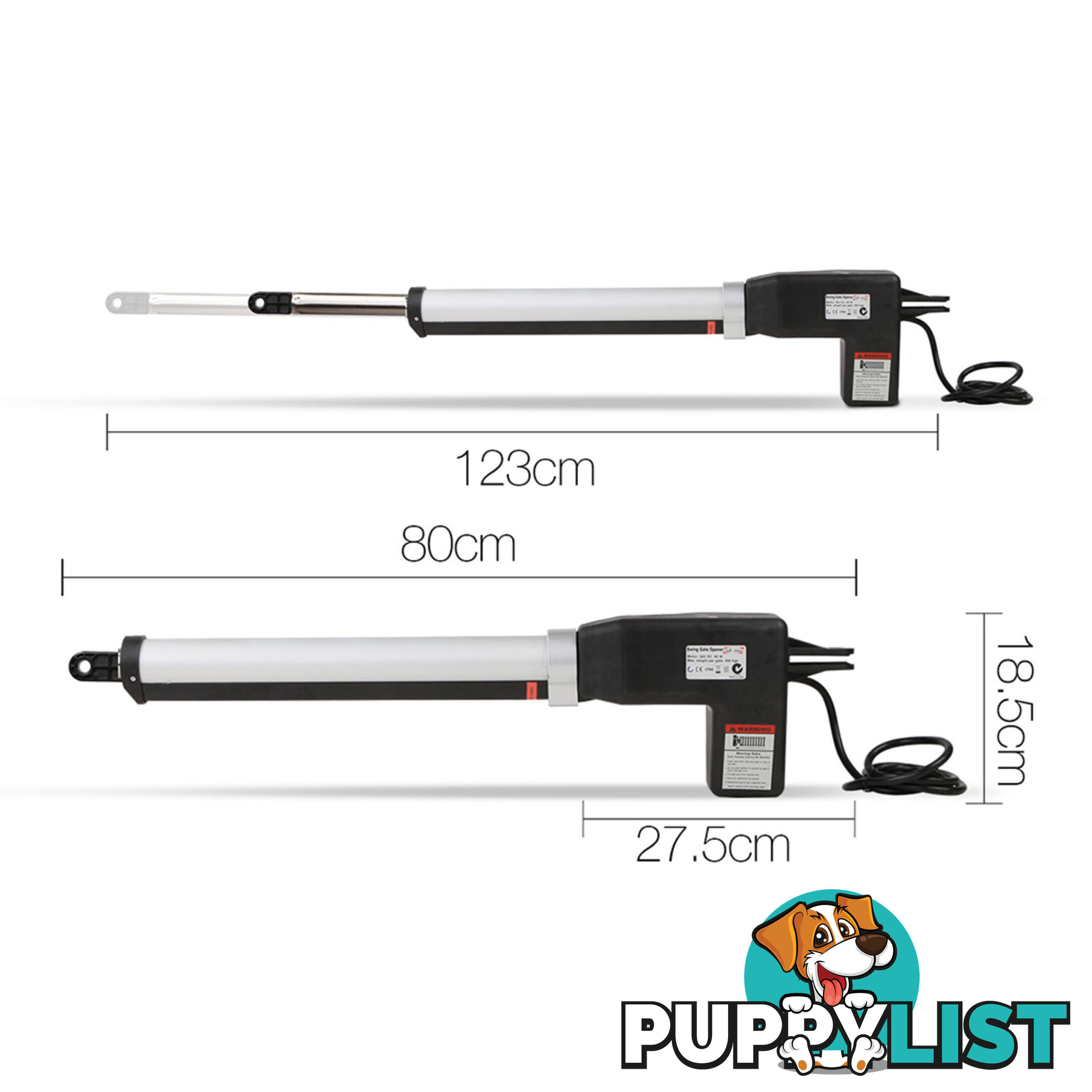 Automatic 2 Arm Swing Gate Opener with 2 Remote Controls