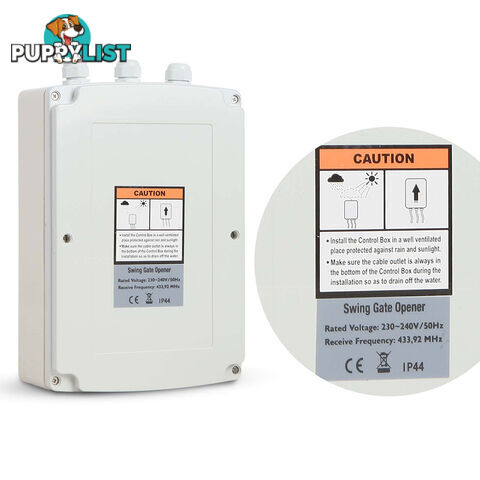 Automatic 2 Arm Swing Gate Opener with 2 Remote Controls
