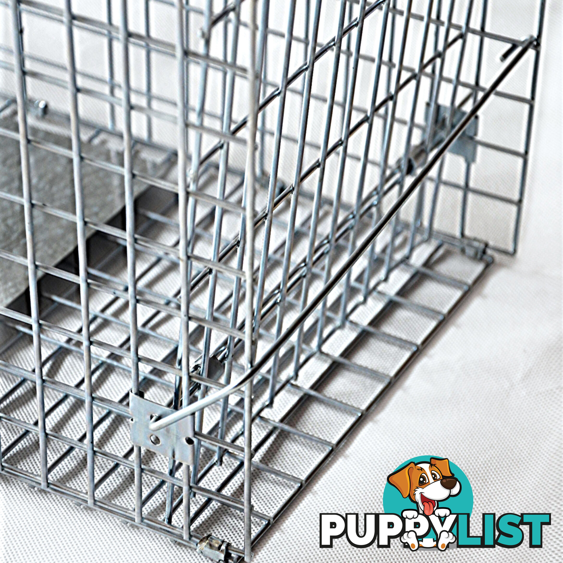 Humane Animal Trap Cage 94 x 34 x 36cm Silver