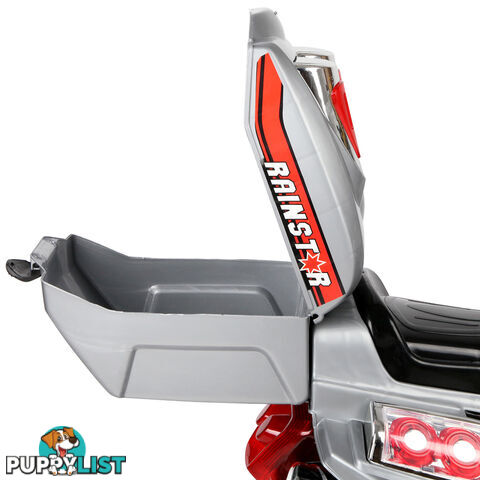 Kids Ride on Motorbike Silver Red