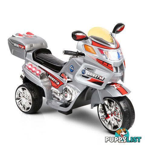 Kids Ride on Motorbike Silver Red