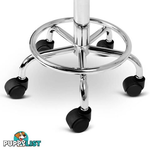 Round PU Swivel Salon Stool Black