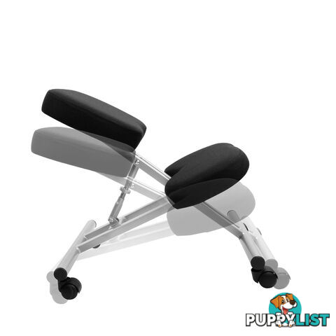 Adjustable Kneeling Chair Office Stool Silver