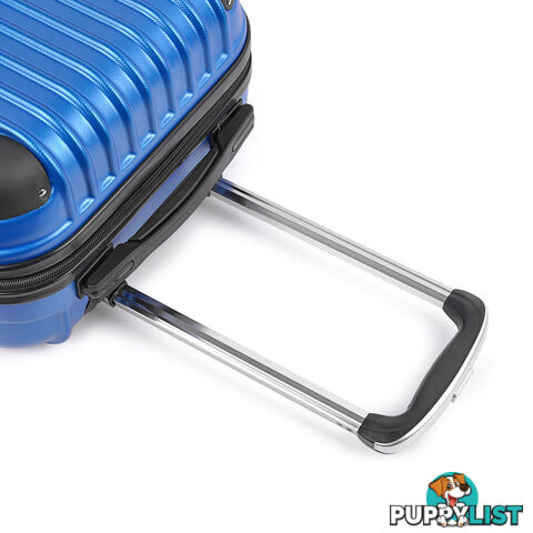 Set of 2 Hard Shell Travel Luggage with TSA Lock - Blue