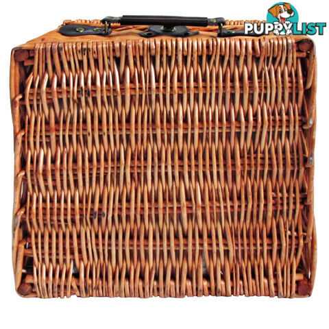 2 Person Picnic Basket Set w/ Cooler Bag Blanket