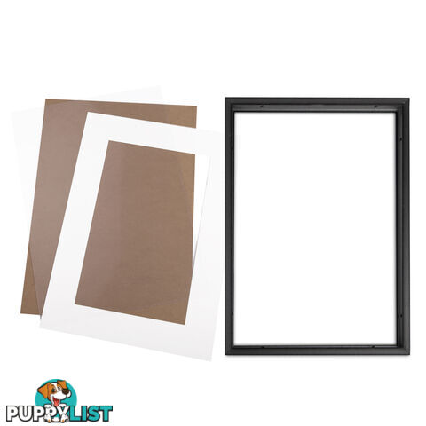 3 pcs Photo Frames Set Wall Black