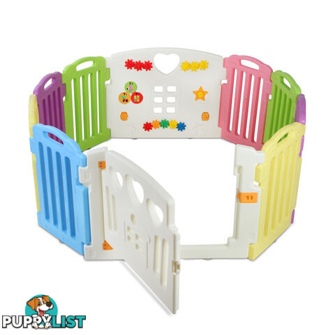 10 Panels Interactive Baby Playpen