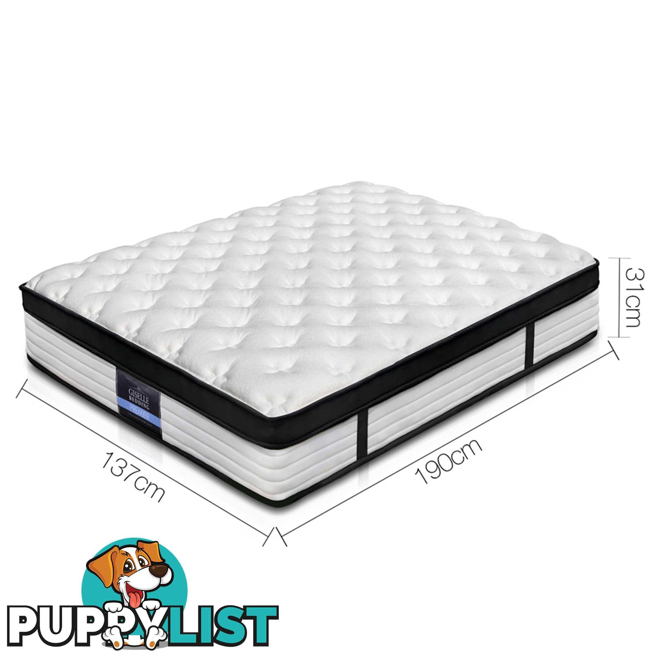 Giselle Bedding Euro Top Mattress - Double