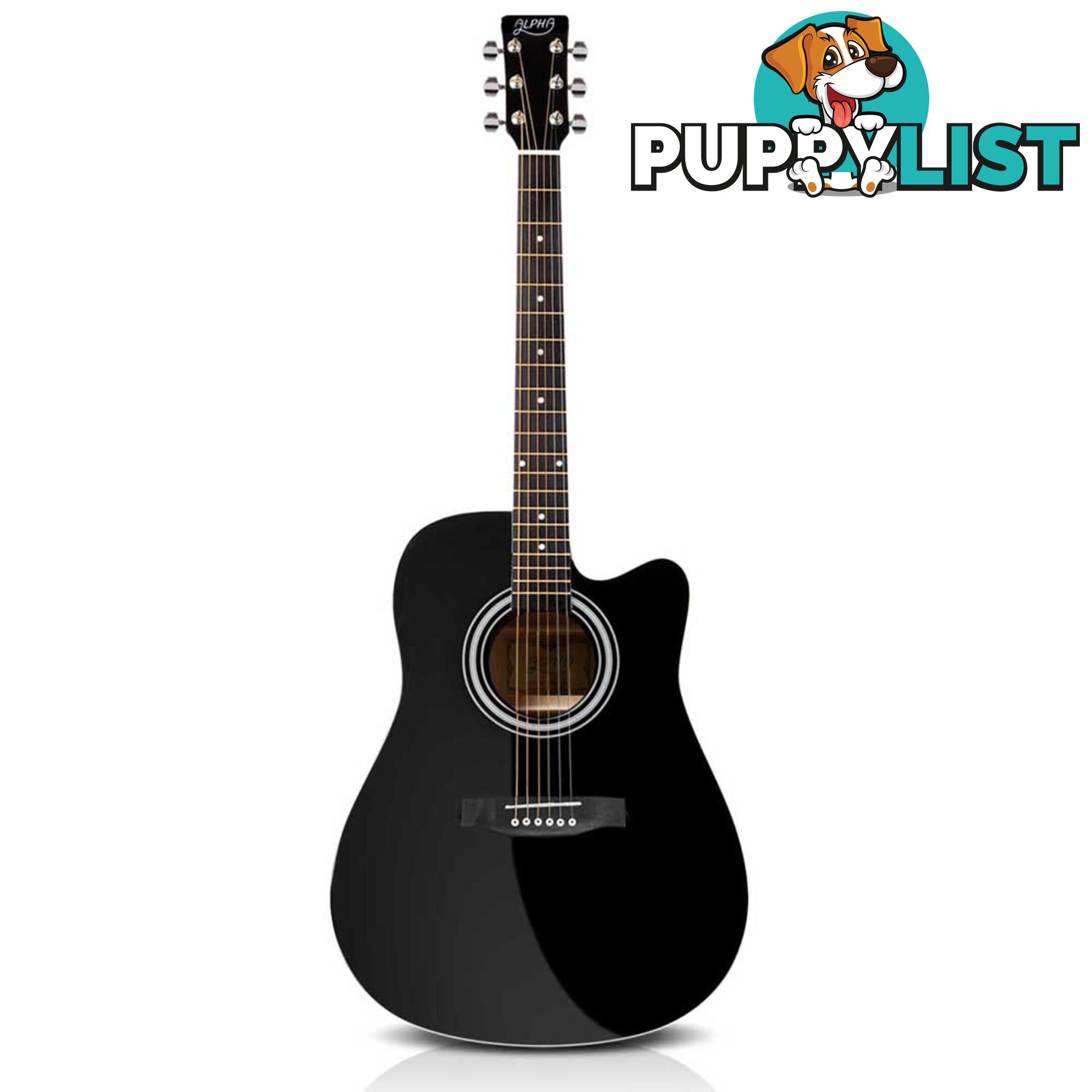 41" Steel-Stringed Acoustic Guitar Black