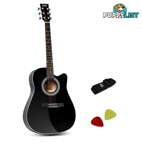 41" Steel-Stringed Acoustic Guitar Black